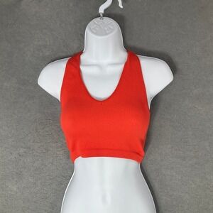 Free People FB Movement Ribbed Cropped‎ Tank Top Sz S Racerback Activewear